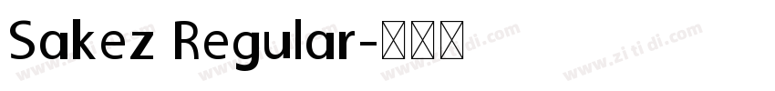 Sakez Regular字体转换